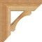 Ekena Millwork Legacy Slat Rough Sawn Bracket, Western Red Cedar, 4"W x 16"D x 16"H BKT04X16X16LEC06RWR - alternate 2